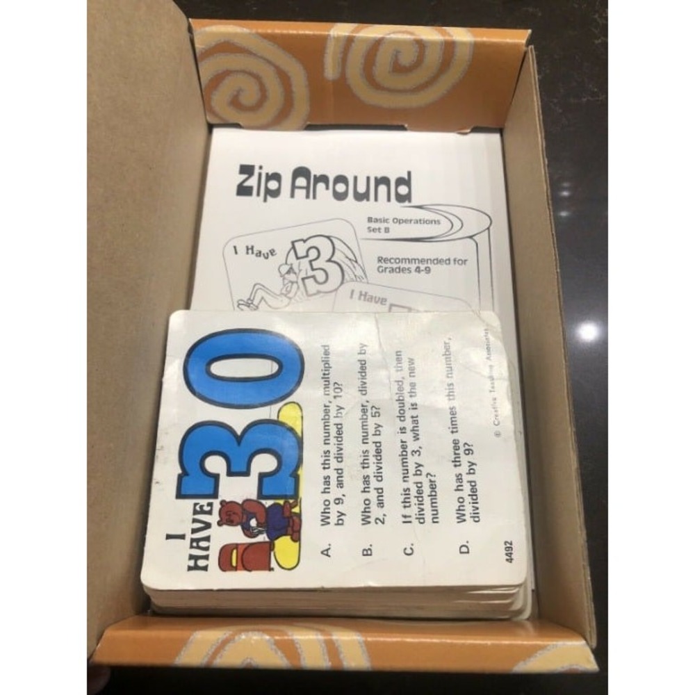 Vintage 2000 Zip Around Math Learning - Picture 4 of 4